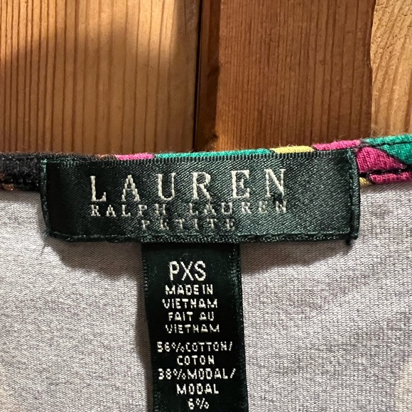 Ralph Lauren jersey cotton modal equestrian motives dress size PXS - Picture 2 of 4